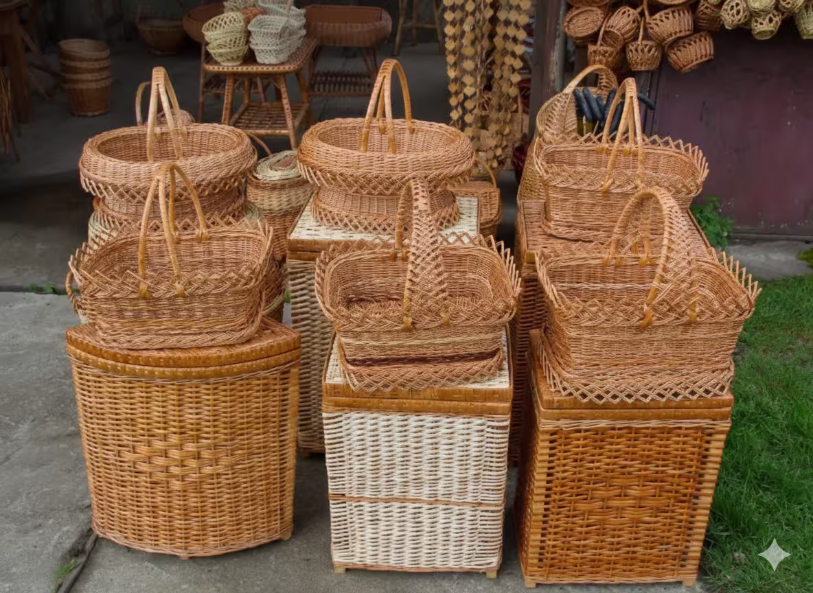 Handcrafted basket and storage product sourcing from Bangladesh manufacturers
