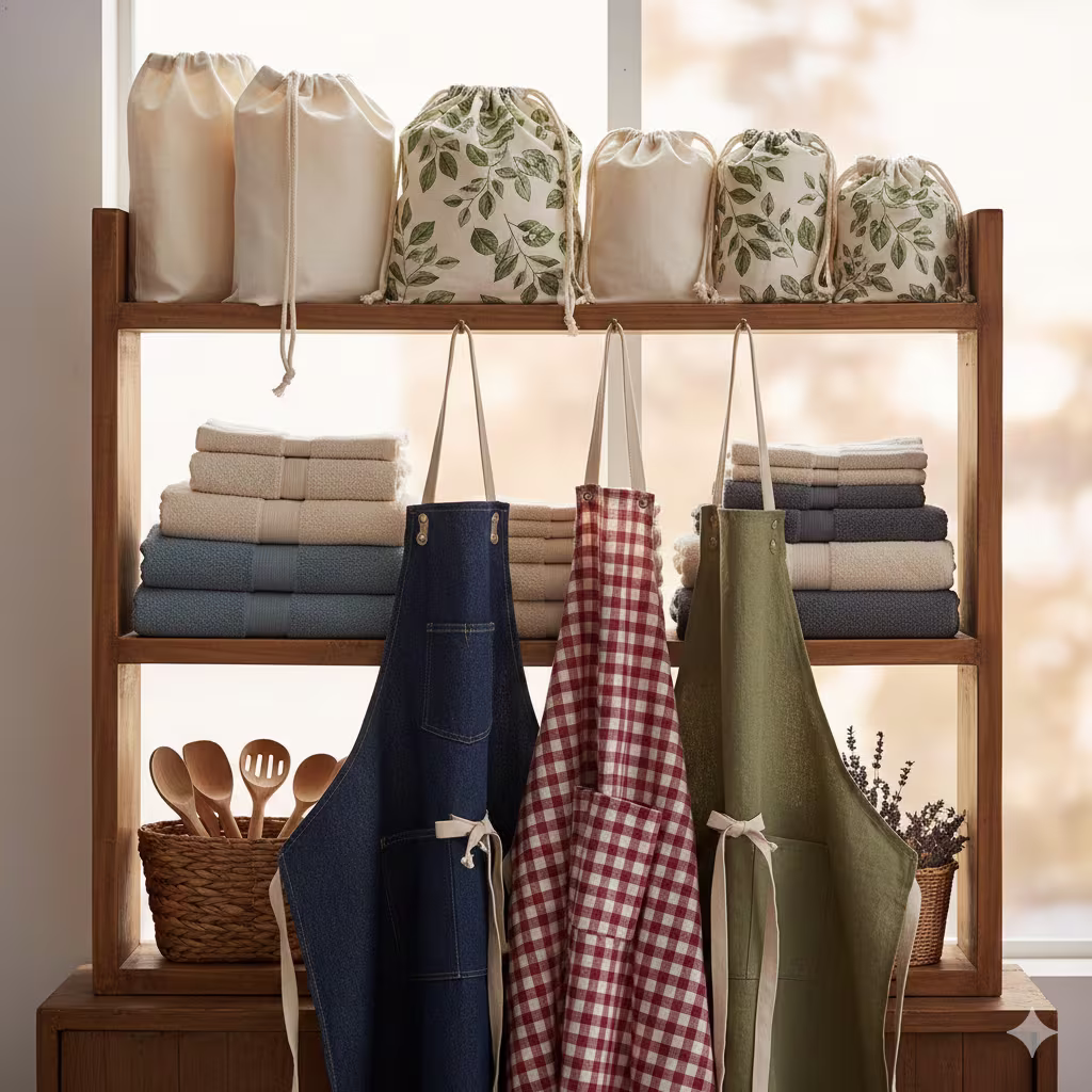 Cotton bags towels and kitchen textile sourcing from Bangladesh suppliers